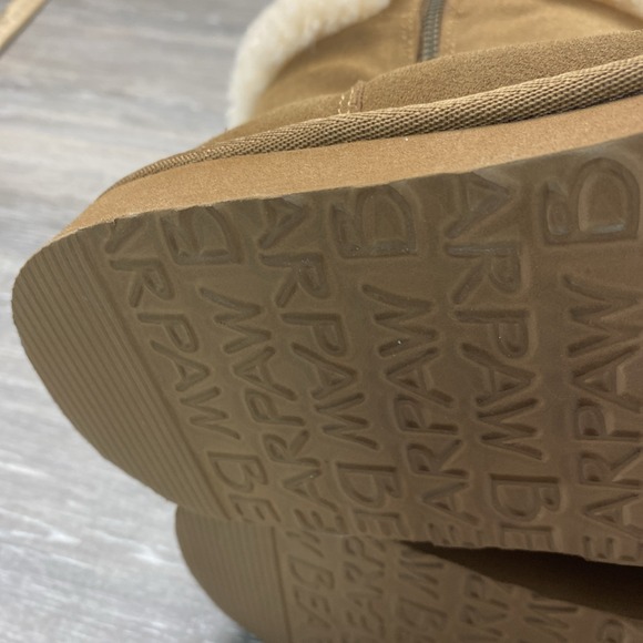 Bearpaw womens Karen Boots Size 9 Brown Fur Trim Style 3276W - Picture 10 of 11